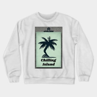 Chilling Palmtree Island Crewneck Sweatshirt